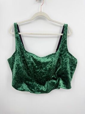 Killstar Emerald Envy Corset Top green 3XL